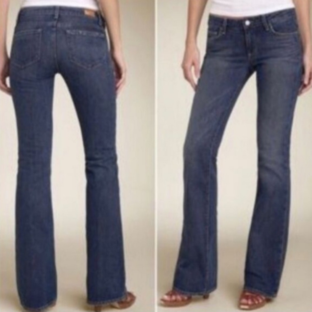 PAIGE Women's Flare & Wide Leg Jeans - Dark Blue